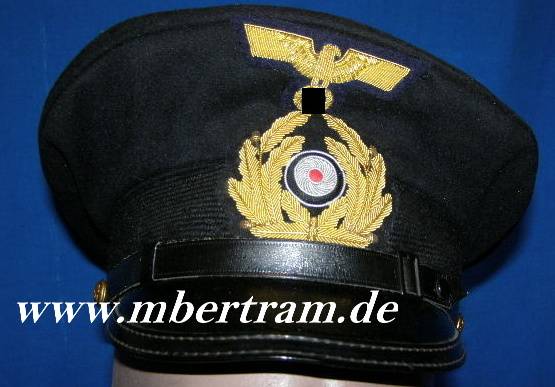 Teil-Replik : Mütze für Kriegsmarine Unteroffiziere