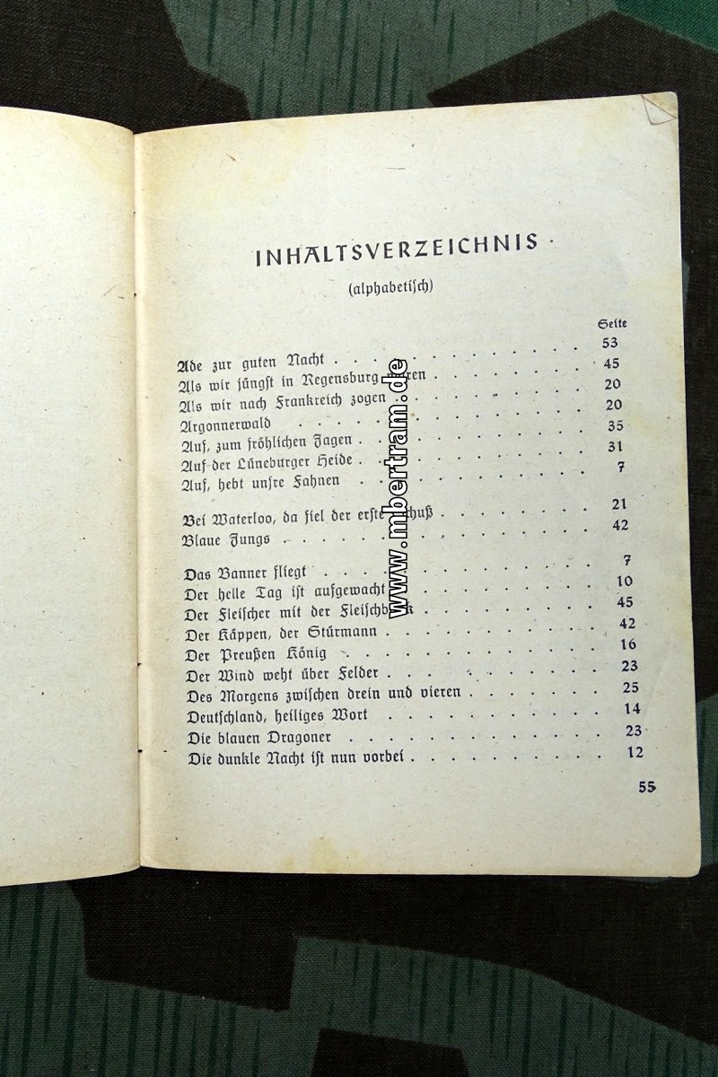 15871-5 Unser Kriegs-Liederbuch, Truppenbetreuung der SS-Panzerdivision "Hitlerjugend"