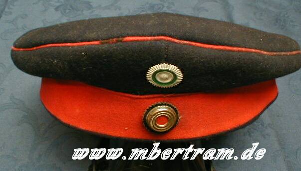 Krätzchenmütze blauer Stoff, Infanterist Sachsen