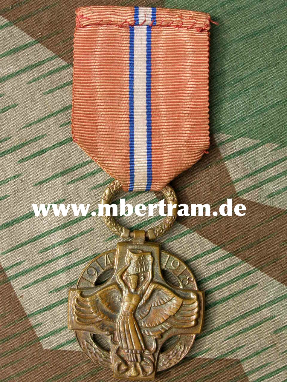 Tschechoslowakische Revolutionsmedaille 1914 1918.