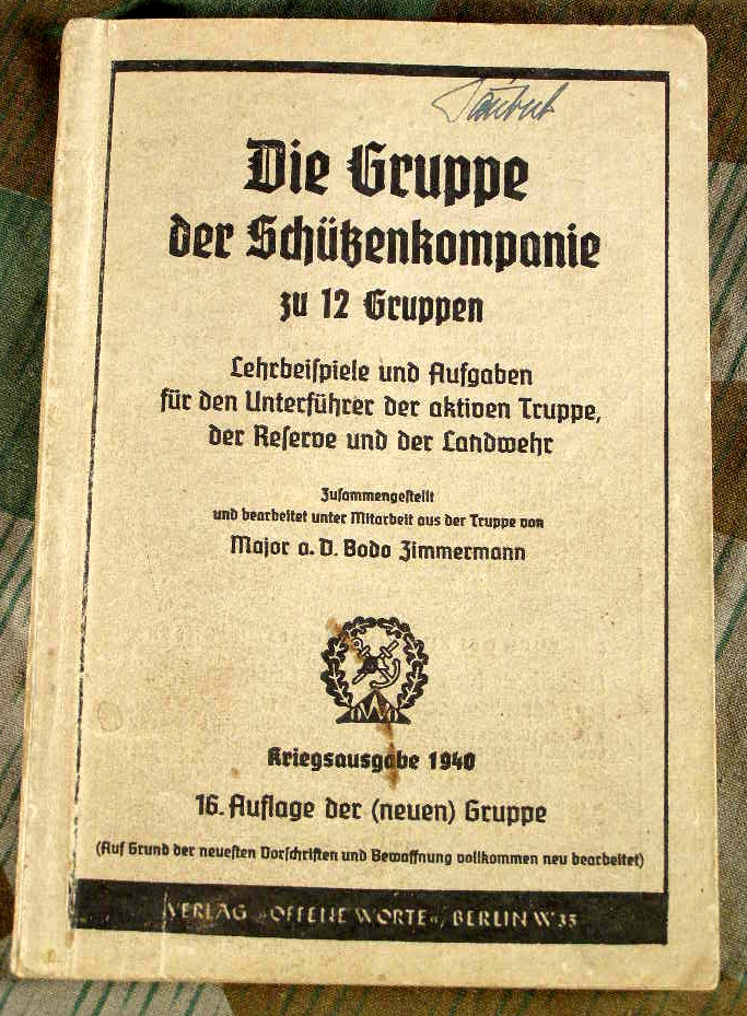Die Schützenkompagnie zu 12 Gruppen. Lehrbeispiele 1940