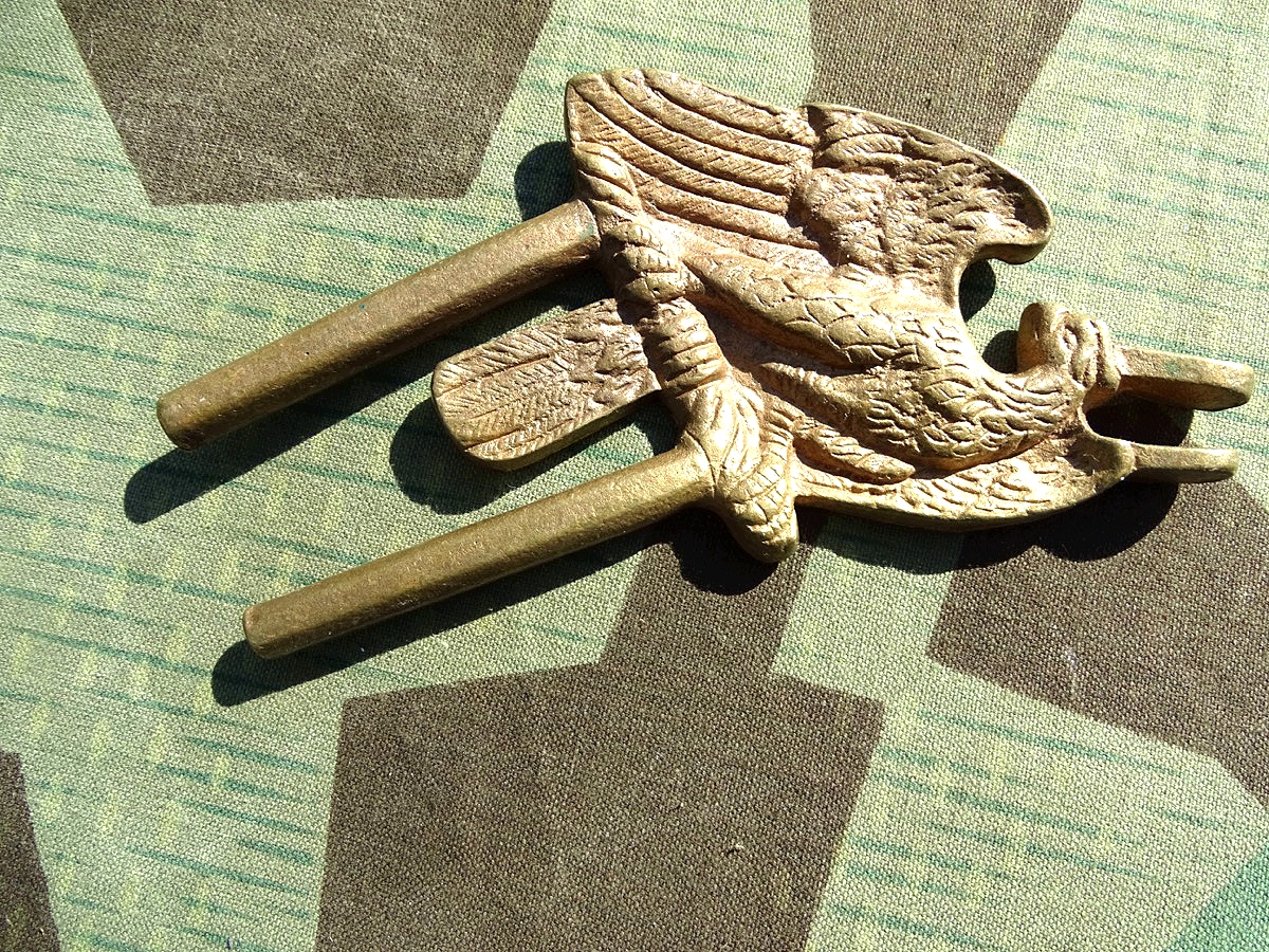 3. Reich / Weimar: Trommelschere mit Reichsadler, Halbfertigteil aus Produktion 