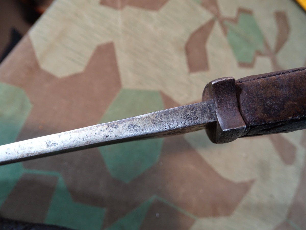 Seitengewehr 98/05 deutsches Kaiserreich mit Koppelschuh, Doppelhersteller Zwilling u. Frister Seitengewehr 98/05 deutsches Kaiserreich mit Koppelschuh, Doppelhersteller Zwilling u. Frister