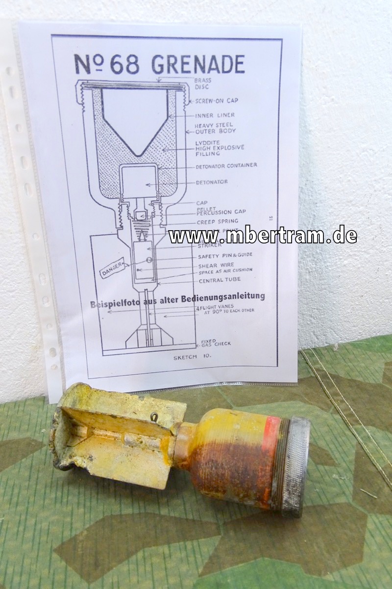 Britische Deko No.68 AT (Anti Tank/ Panzerabwehr ) Granate 1941