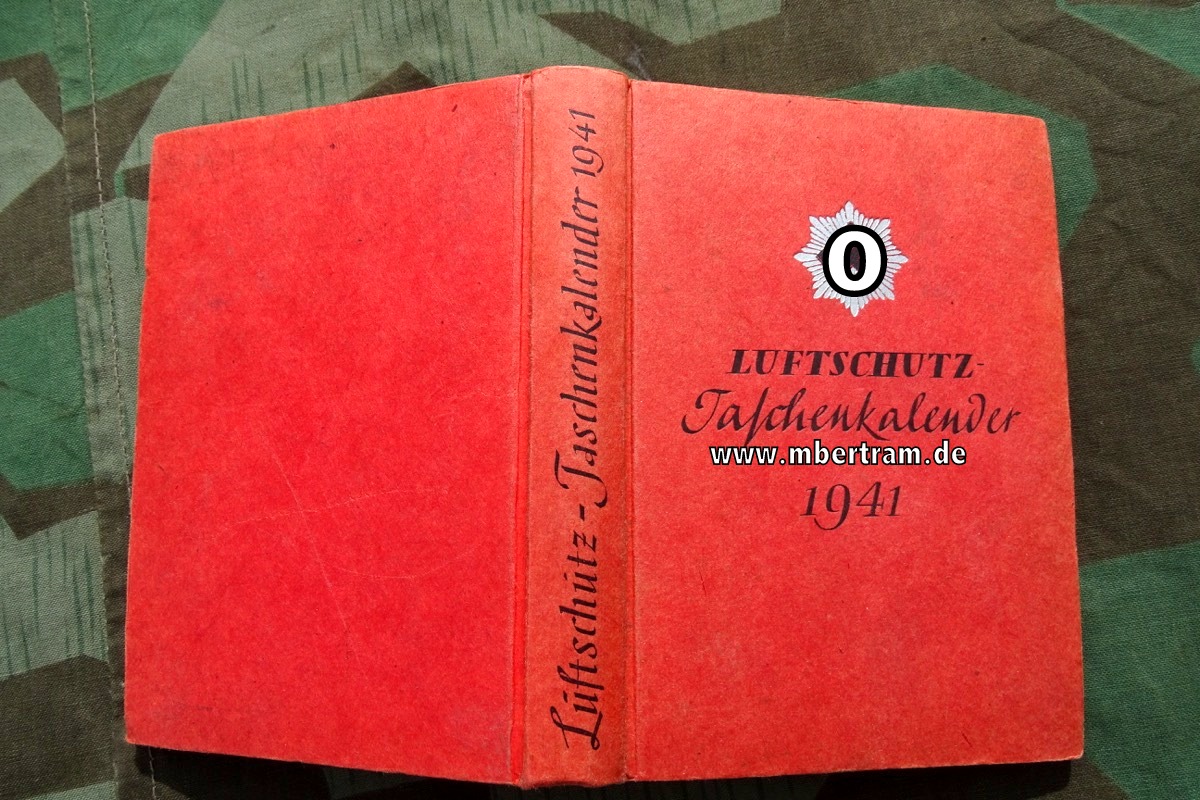 Luftschutz Taschenkalender 1941,  391 Seiten