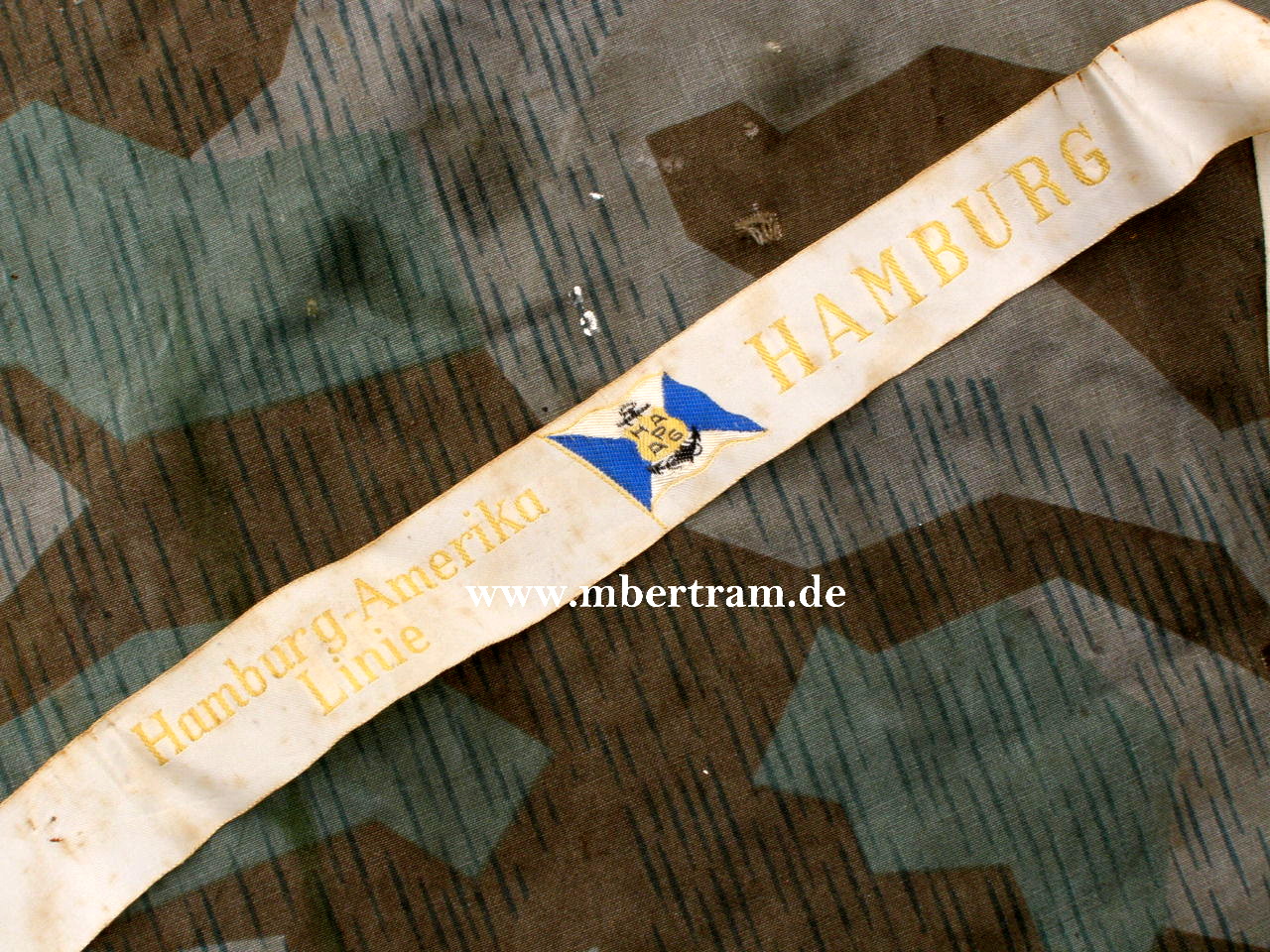 Mützenband "Hamburg Amerika Linie- Hapag- Hamburg"