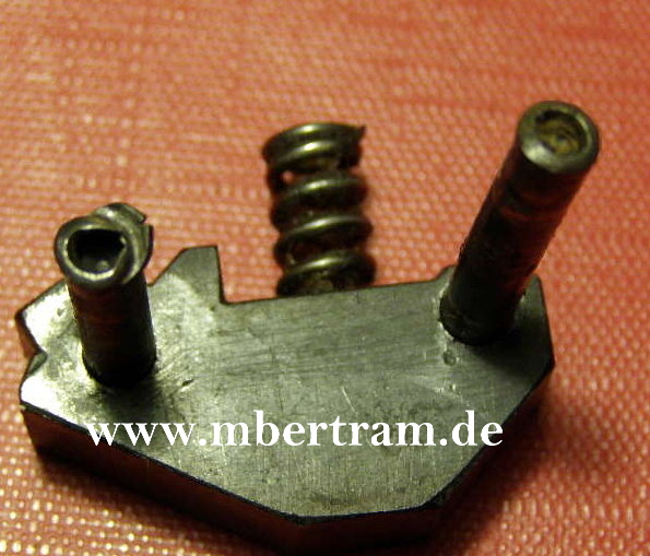 MG 42 Korn- /Feuerdämpfer-Sperren Rasterstück, Feder, 2 Splinte