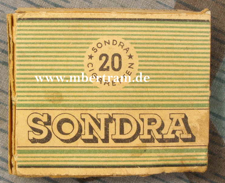 "Sondra" Zigarettenpackung, 20 Stck. um 1944/45, - voll
