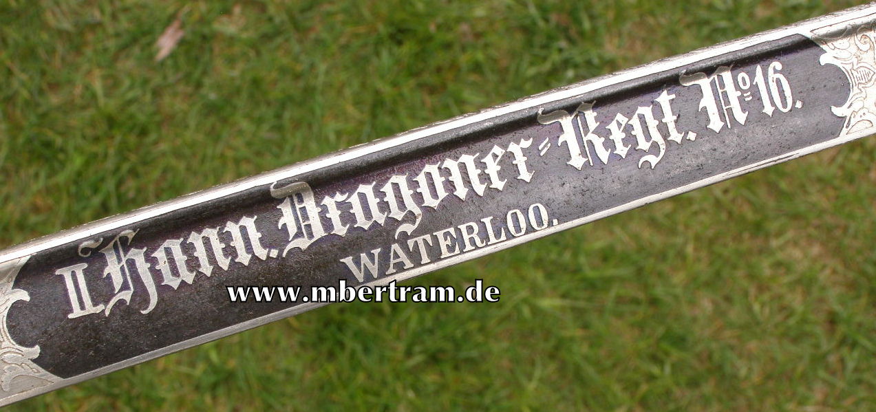 10290-31 KD 89 " II Hann. Dragoner Rgt. No. 16 ( Waterloo)"