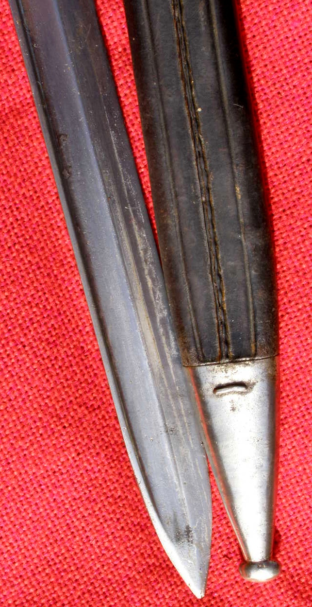10364-6 Preußen Seitengewehr M 1884/98 a.Art, Doppelhersteller WKC u. Erfurt, 1. Ersatz-MG-Kompanie