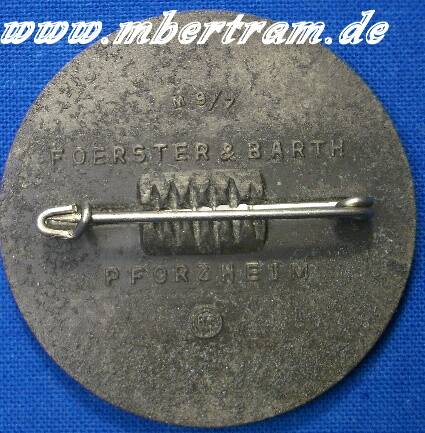 Tagungsabzeichen Reichsparteitag 1938. Aluminium mit Hst.