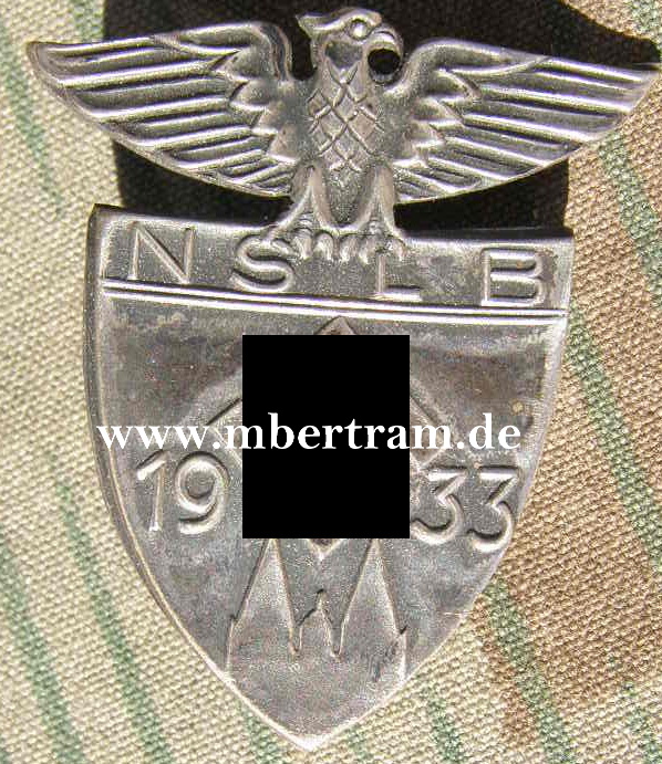 NSLB ( Lehrerbund) 1933. Metallabzeichen an Nadel