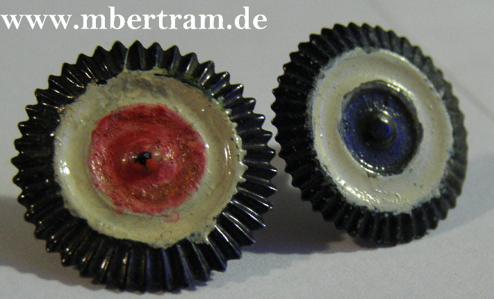 Pärchen Mützenkokarden, Preußen 1. Weltkrieg