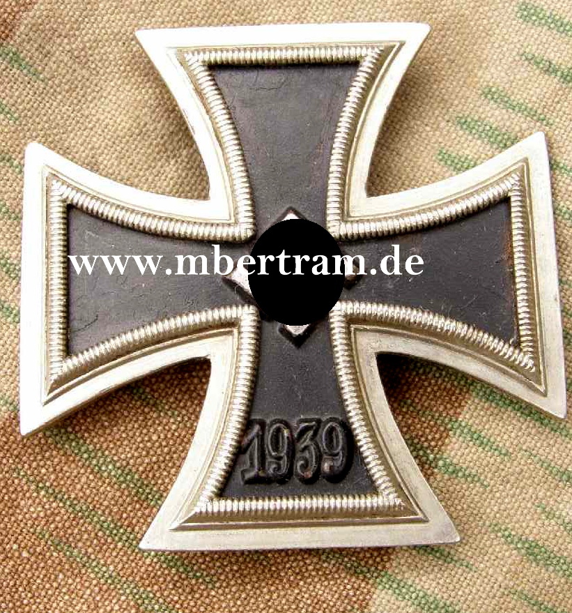 EK 1. Kl. 1939, o. Hst., getragen, Eisenkern, HK ohne Farbe
