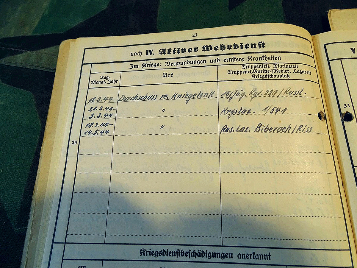 Wehrstammbuch  u. Papiere Uffz. Rudolf M. Pionier, Ostmedaille,  Verw. Ab. Schw. U sil. EK 2, Ostfeldzug