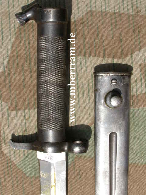 Schwedisches Messer Bajonett Modell 1896 mit Scheide