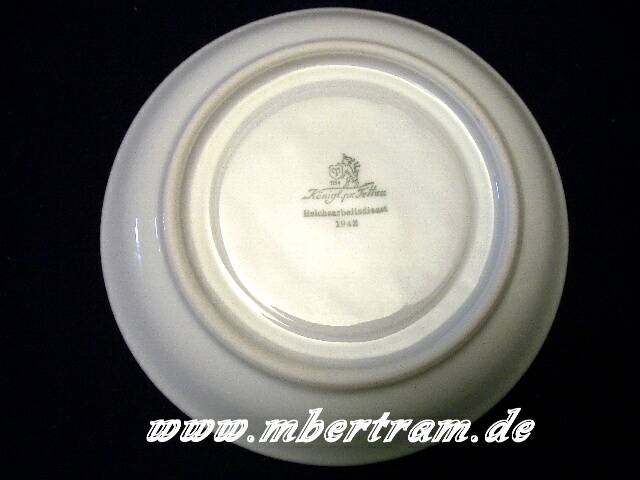 Reichsarbeitsdienst Unterteller Porzellan .Herstellerangabe