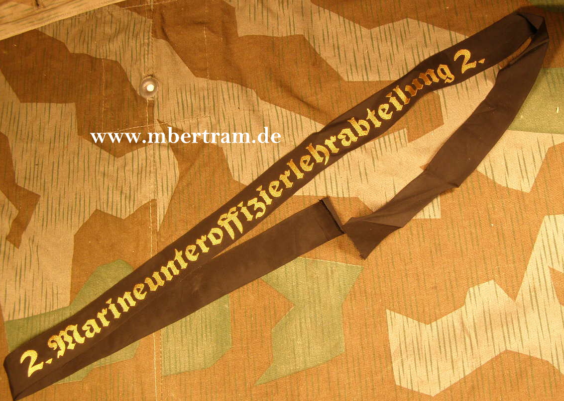 Mützenband KM "2. Marine Unteroffizierslehrabteilung 2"
