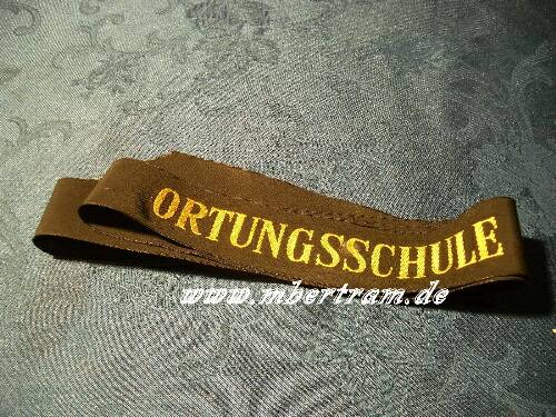 Bundesmarine Mützenband, "Ortungsschule" .