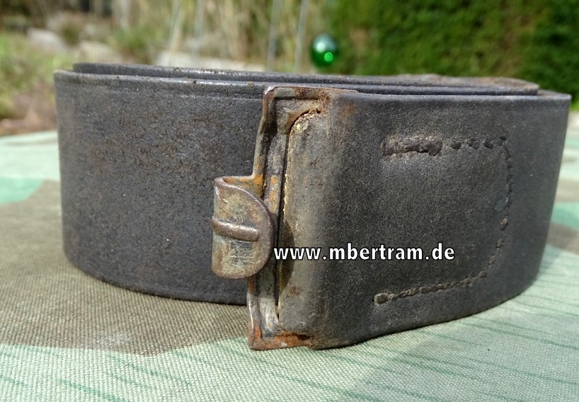 Koppelriemen Wehrmacht, späte Fertigung ohne Lasche, RB Nr. Mittige Kürzung
