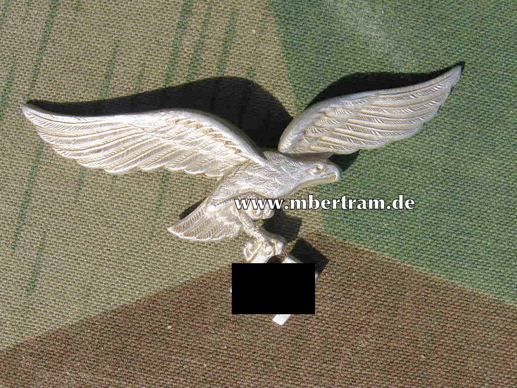 Hoheitsadler Luftwaffen Schirmmütze, Alu, II. MODELL, FLL