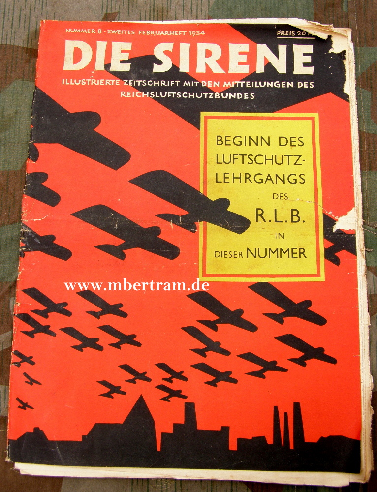 Die Sirene, Jahrgang 1934, Nr. 8