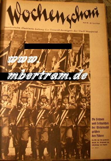 Sammelband Westdeutsche Illu. Zeitung Wochenschau 1939