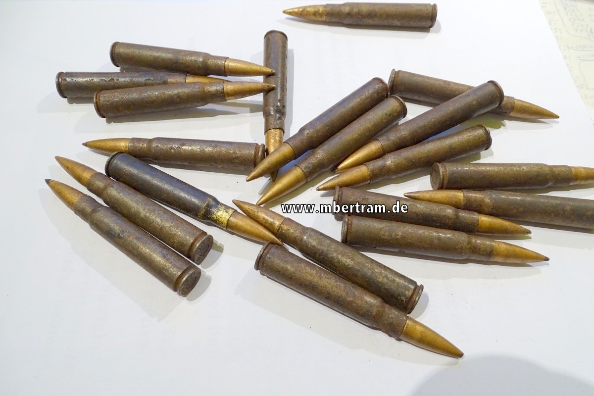 K 98/ MG 34/42. Standartmunition Kaliber 8x57, Z 3