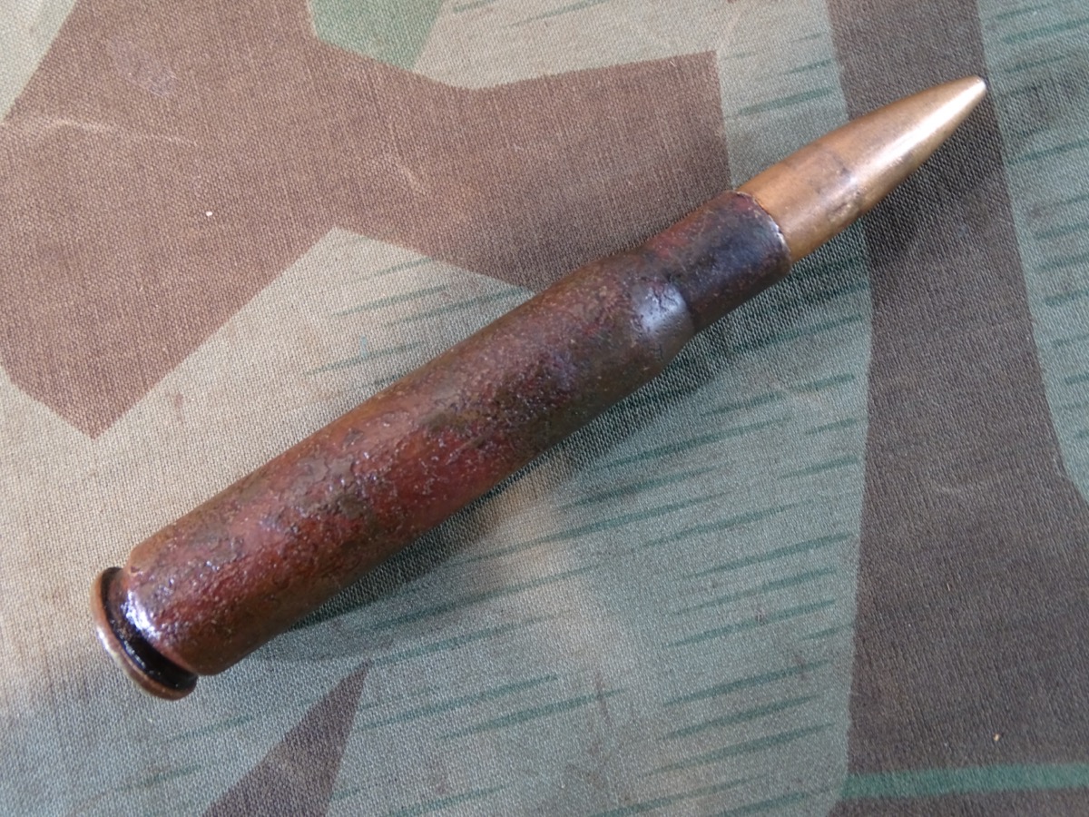 Alliierte Flugzeug Deko Bordwaffen Munition,  schweres 13,2mm MG, USA / Utah-Salt Lake City 1943