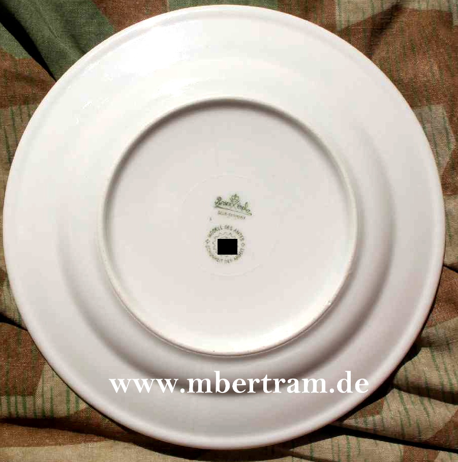 DAF Mittelteller 20cm. Grüner Rand, Rosenthal, Zahnrad/HK