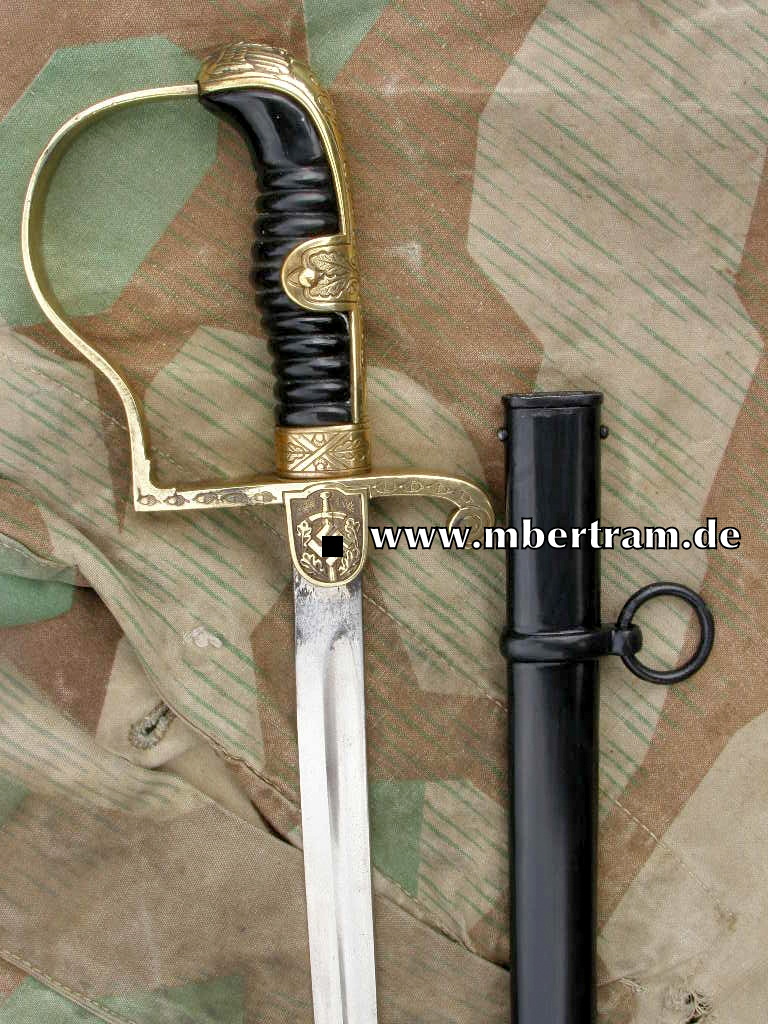 WH Offizierssäbel, " Eickhorn -Lützow", Namensgravur