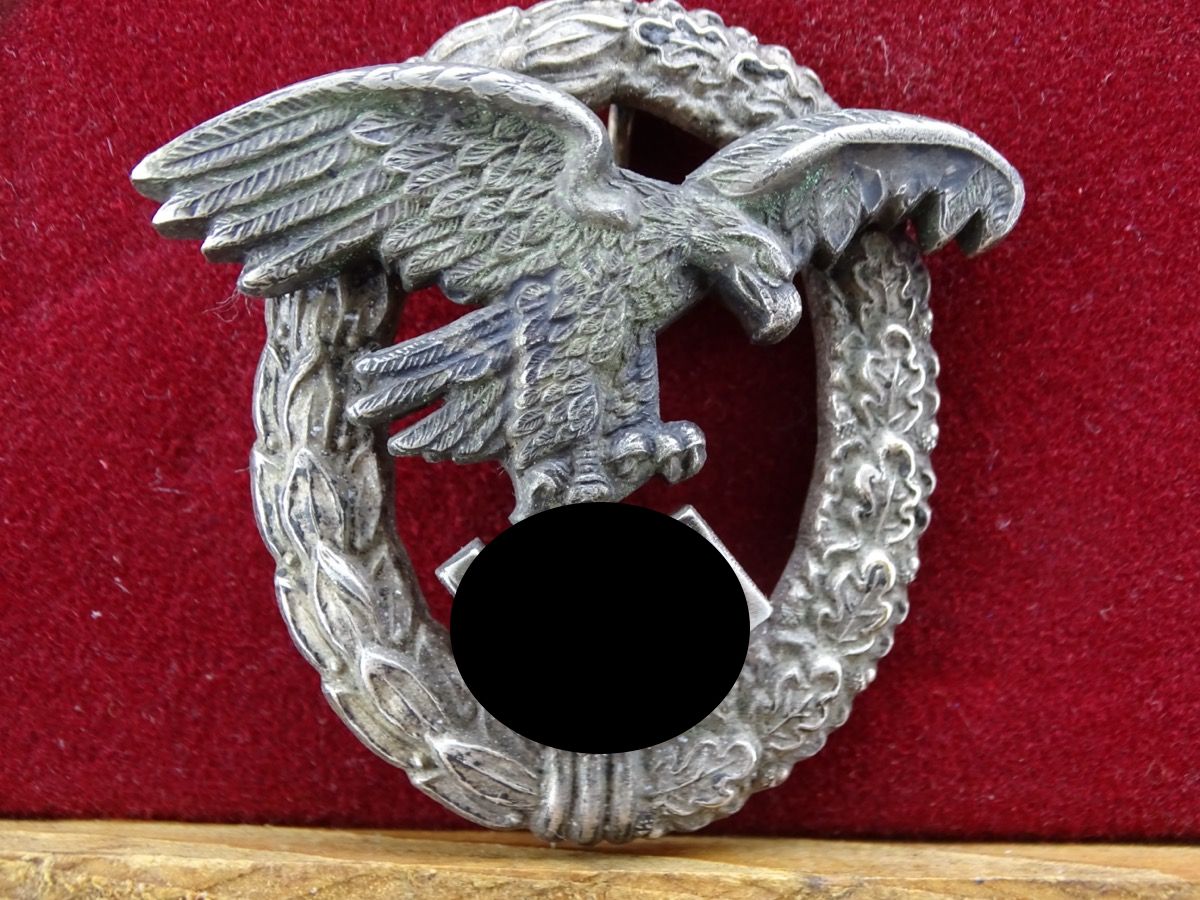  Beobachter Abzeichen der Luftwaffe, Buntmetall, P.Meybauer Berlin