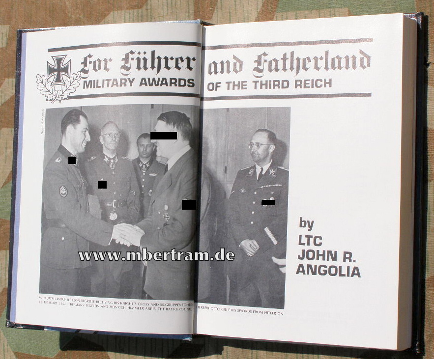 John R. Angolia: Military Awards of the Third Reich. 448 s.