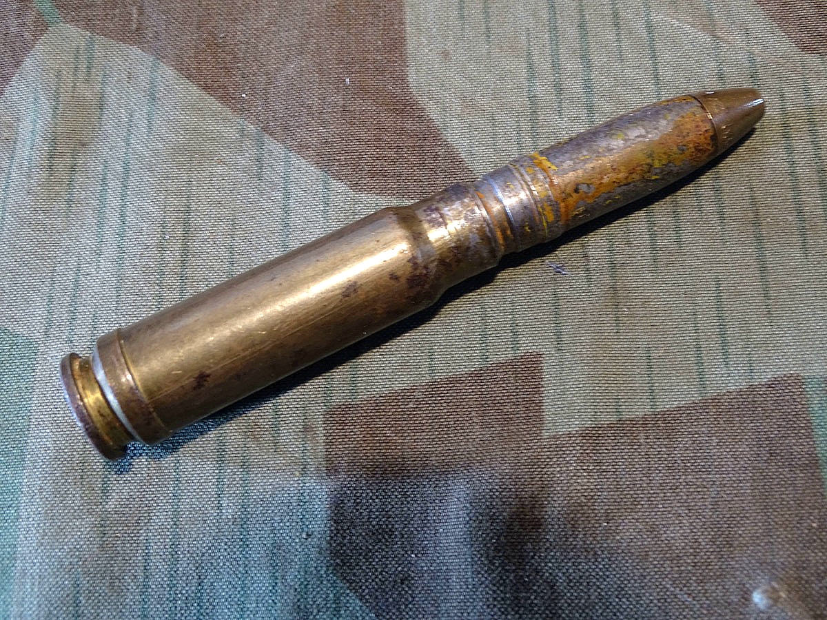 Wehrmacht Luftwaffe Bordmunition: 13mm MG 131/13 Deko  Sprenggranat Patrone