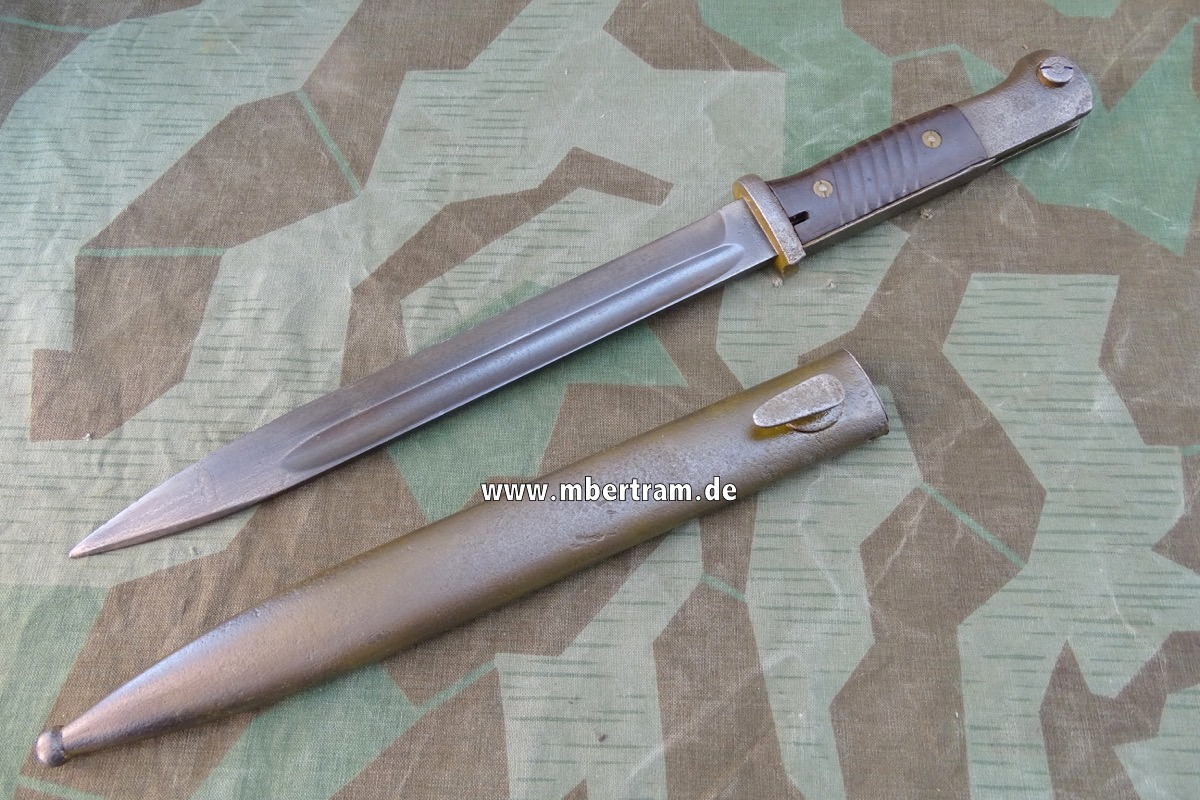 Standart Seitengewehr SG  84/98 f. 2. WK- K 98 Karabiner, " 42 fnj" Nummerngleich