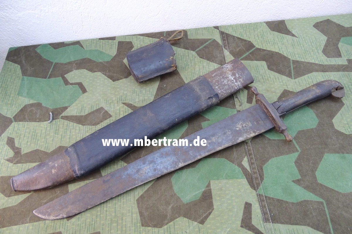 17732-7 Österreichischer Pioniersäbel M 1852 von 1862 mit Scheide, Truppenstempel, Foto