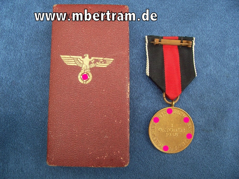 Medaille 1.Okt.1938 in Etui