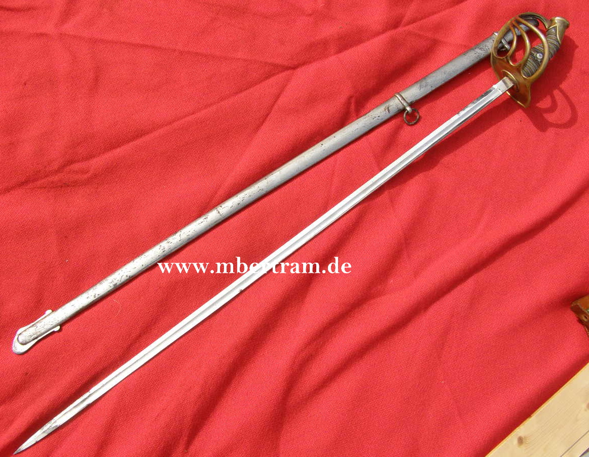 10306-4 Preußischer Garde Kürassierpallasch M 54, 2 Trageringe
