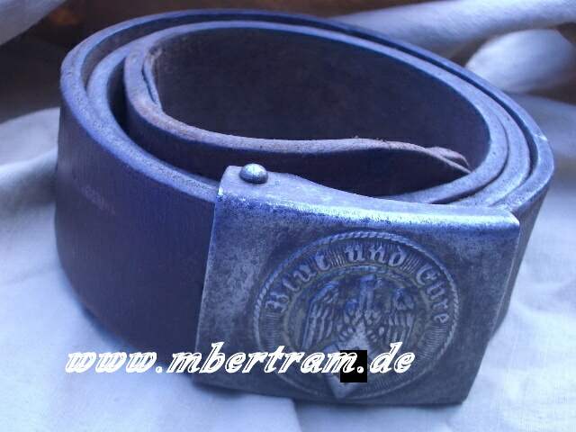 HJ KOPPELSCHLOSS EISEN RZM M4/24, BRAUNER RIEMEN