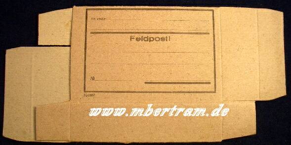 Feldpostpäckchen, unbenutzt, Neuwertig!