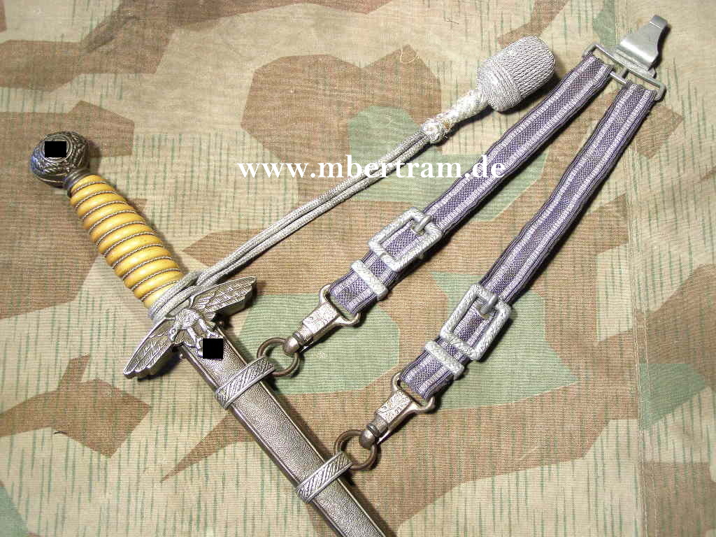 LUFTWAFFEN OFFIZIERSDOLCH, GEHÄNGE, PORTEPEE