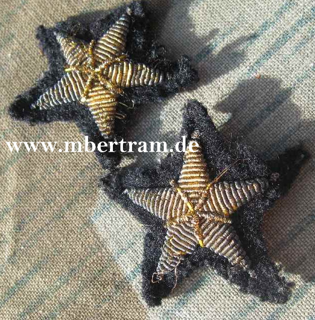 Pärchen Ärmelsterne " Zur See" f. Kriegsmarine Offiziere