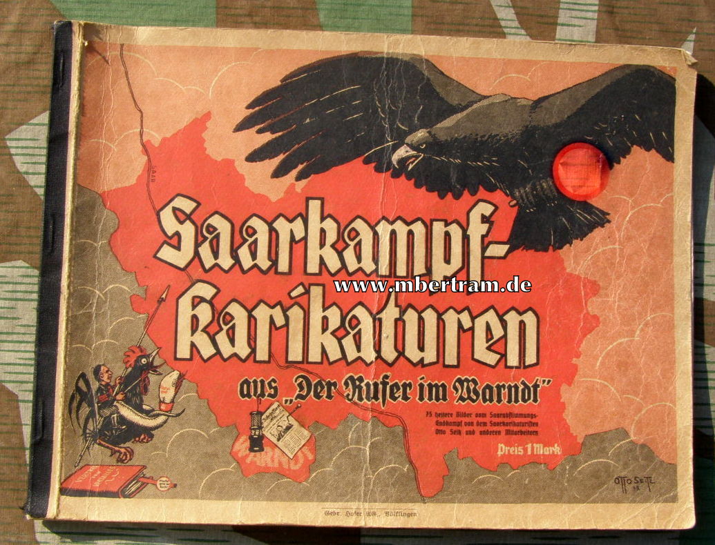 Saarkampf-Karikaturen aus "Der Rufer im Warndt",1935