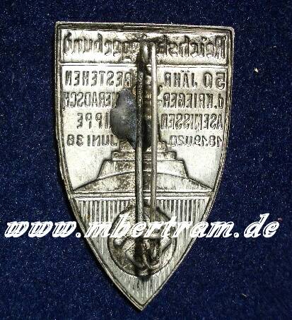 Kriegerkammeradschaft Asemissen / Lippe 1938, versilbert