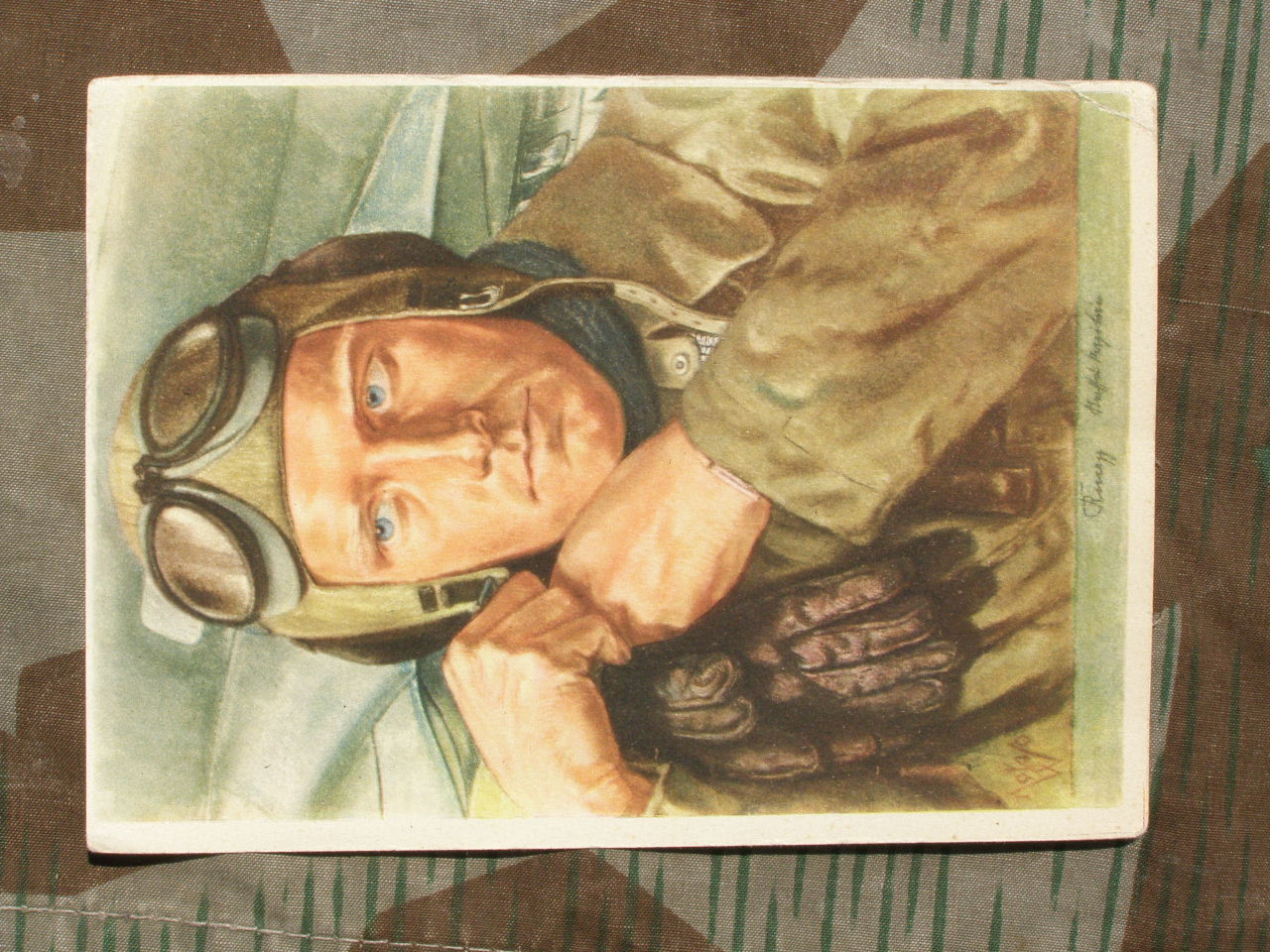 Willrich Postkarte, Aufklärungsflieger. Bunt. 1940