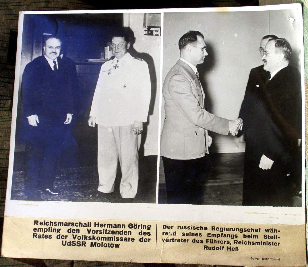 Rudolf Hess, H. Göring empfangen russ. Regierungsvertreter