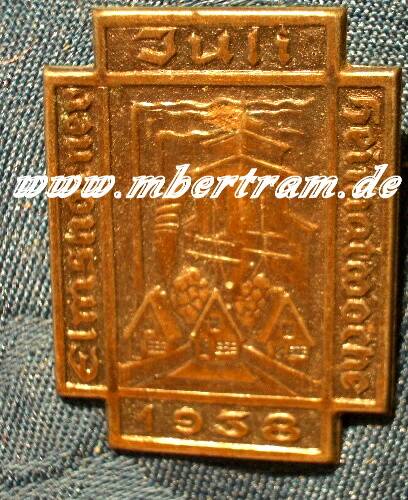 Treffabzeichen "Juli 1938 Elmshorner Heimatwoche"