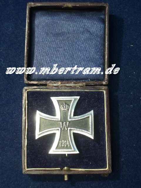 EISERNES KREUZ 1. KLASSE 1914, "KO " IN SCHATULLE
