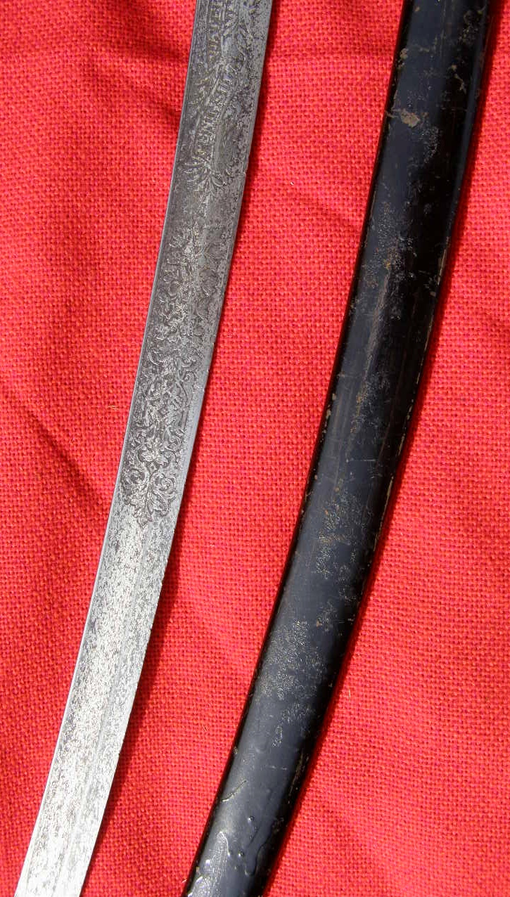 10296-11 Preußen, Artillerie Extra Säbel M 1815 Neuer Art. Nrgl.