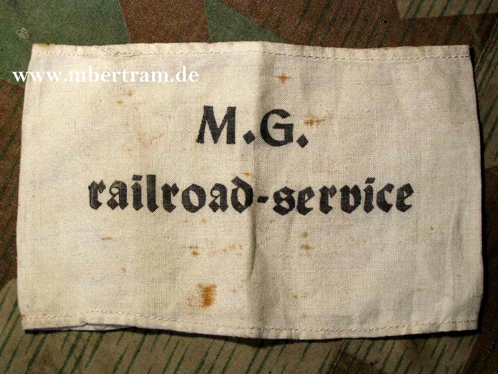 Armbinde 1945/50 "Military Gouvernment Railroad Service"